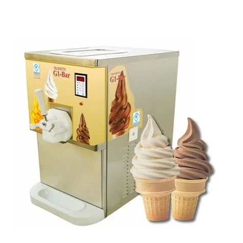 Table Top Single Flavor Soft Ice Cream Machine With Gravity Feed System Available In 1 Phase Buy From Indian Exporter