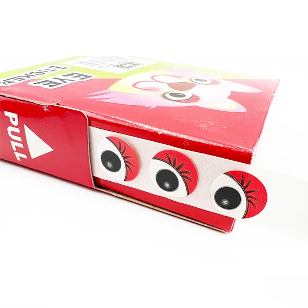 10mm Craft Eye Stickers With Eyelashes