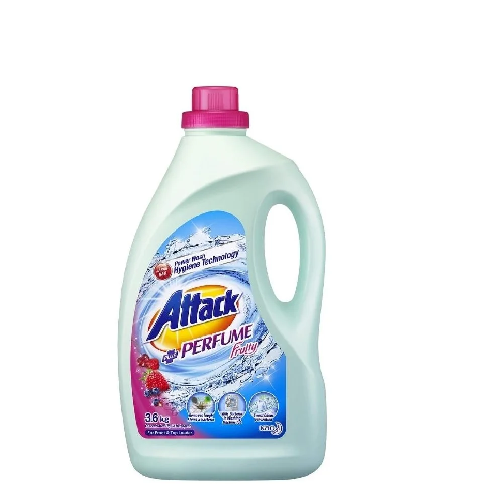 Low Price High Foam All Day Fruity Fragrance Attack Perfume Laundry Detergent Liquid 3.6kg for Overnight & Indoor drying