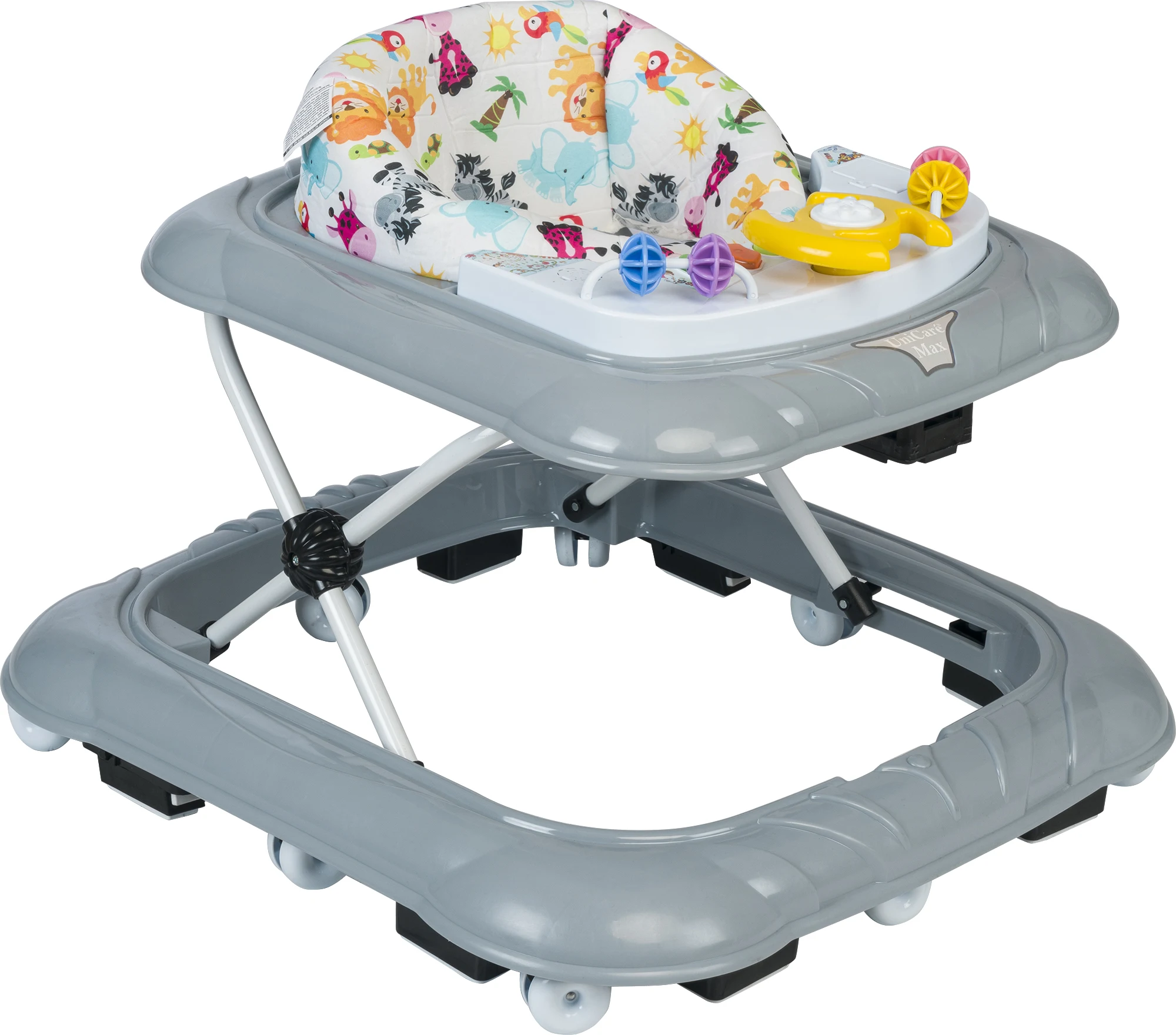 High Quality Baby Walker Carrier Music Light Toddler Learning to Walk Toy with 3 Height Levels Trendy Plastic Frame Car Type