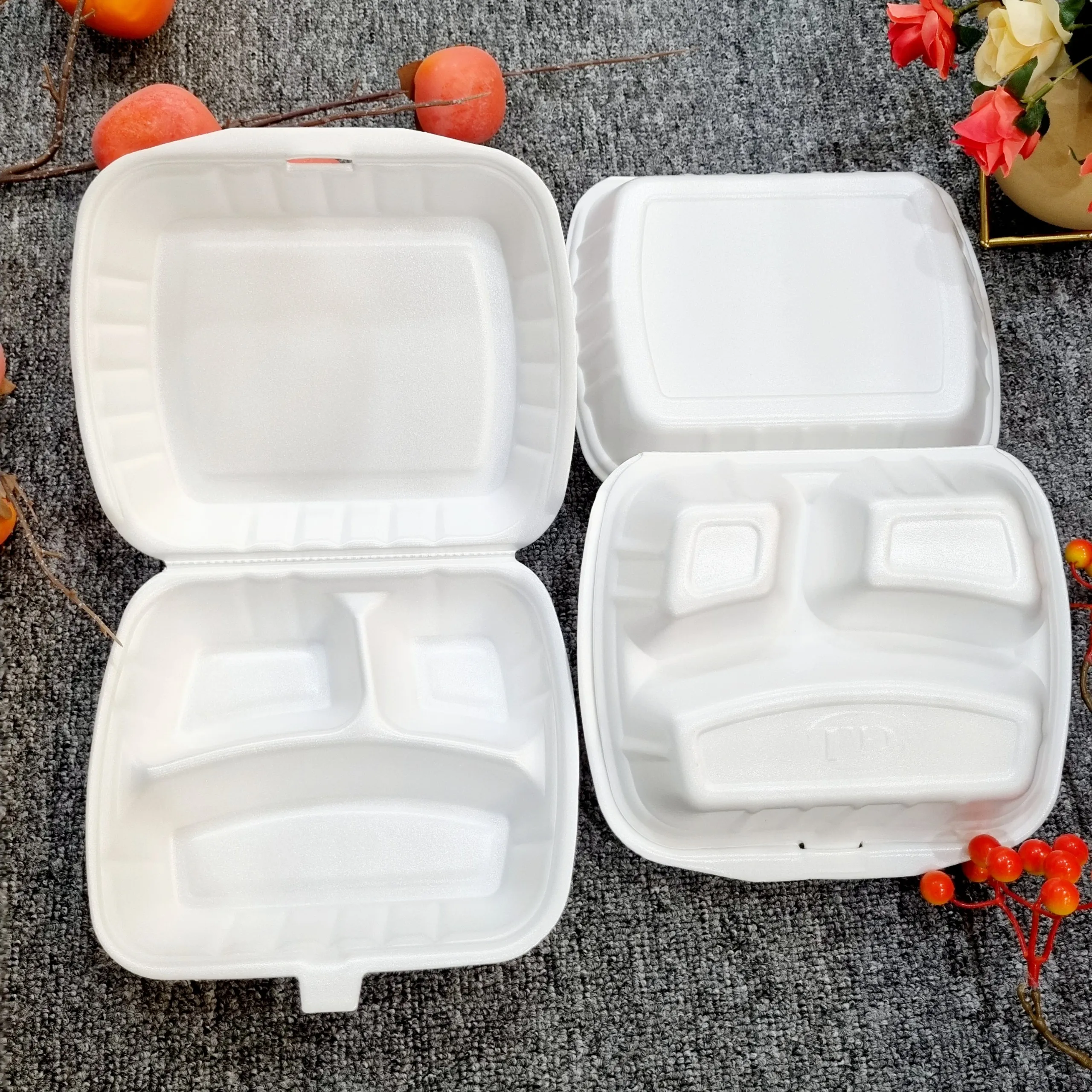 Пенопластовый контейнер для еды с крышкой Ланч-бокс/Фаст-фуд/гамбургер одноразовый на вынос самый продаваемый в amazon оптовая продажа высокое качество