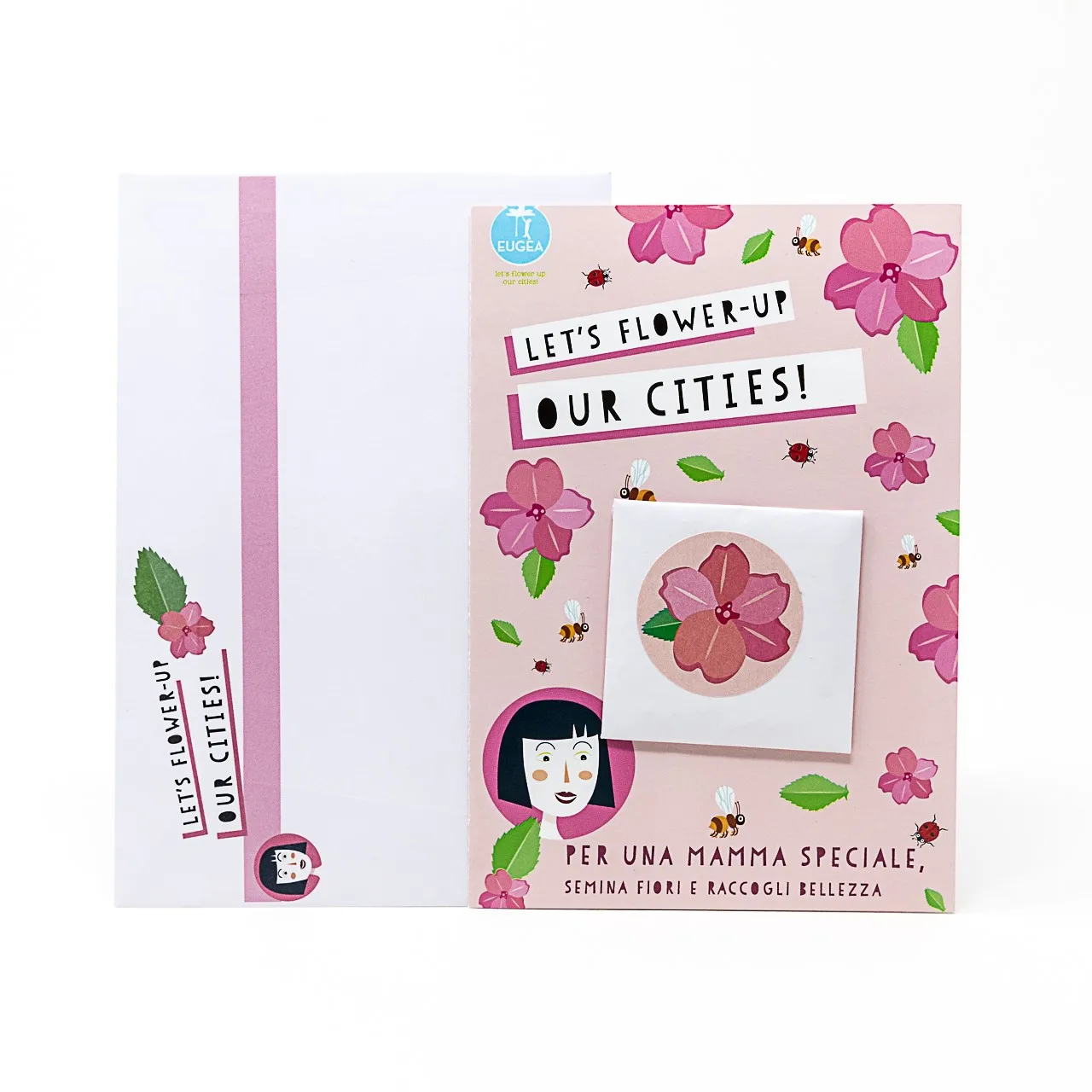 Greeting cards - For a special mom, with s-eeds of Balsamine