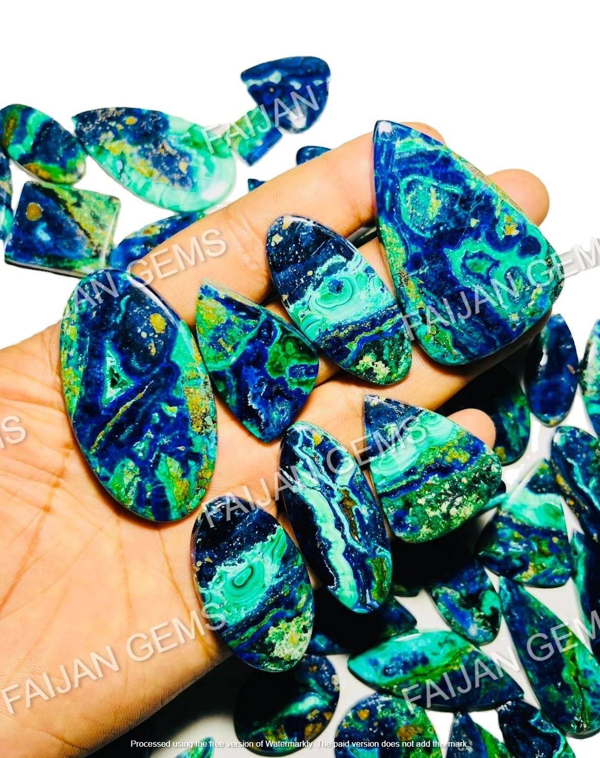 Натуральное Верхнее качество! Азурит, малахитовый драгоценный камень, рассыпной кабошон, малахитовый Азурит по оптовой цене, доступны разные размеры и формы