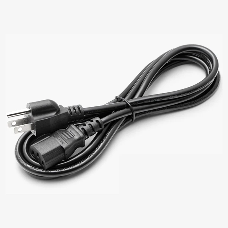 Factory Direct 3 Pin Prong Plug Cable USA 3Pin 10A 13A 16A 125V-250V AC Cords Electric Lead IEC C13 US Power Cord
