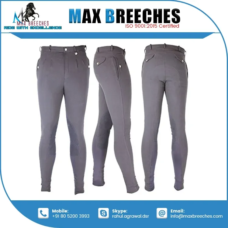 Horse Riding Tights Knee Patch Grip Equestrian Pants Schooling Riding Breeches at Wholesale Price from India