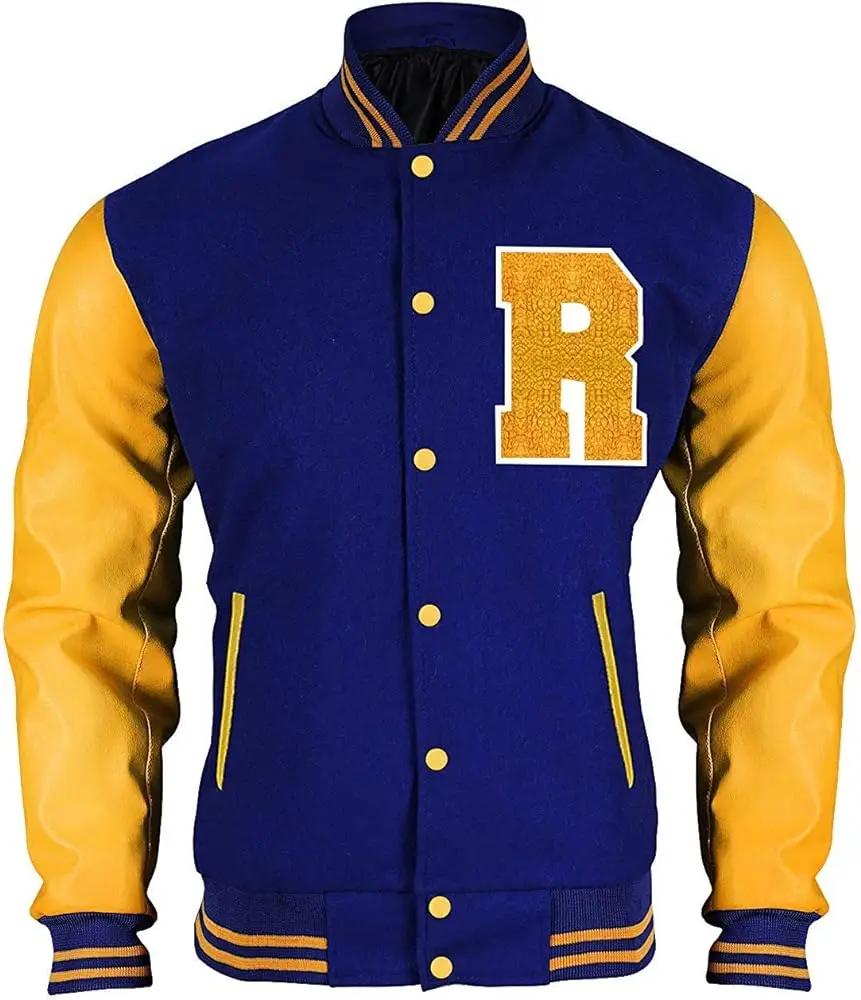 Oem Manufacturer High Quality Embroidery Men College Leather Sleeves Custom Baseball Letterman Varsity Jacket