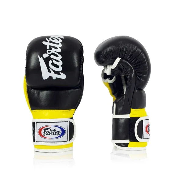 Super Sparring Grappling Gloves Custom Made Fairtex MMA Gloves Made Real Leather Muay Thai Shooter Boxing Gloves For Fighting