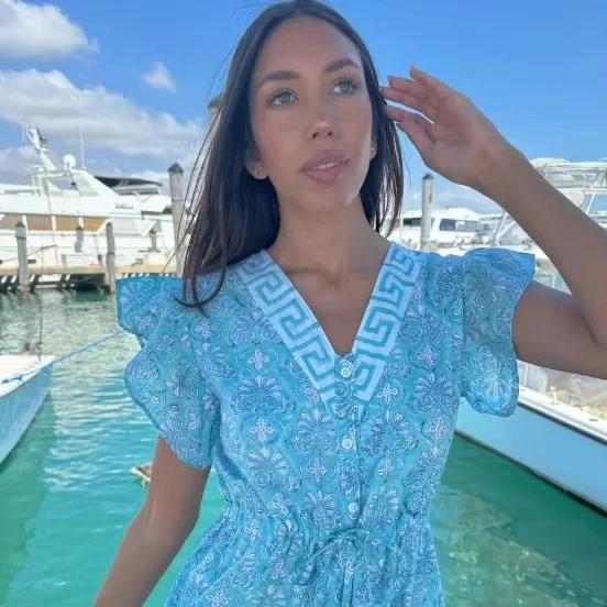 luxury High Quality Linen Artistic Embroidery Ancient Ukrainian Traditional Dress Stunning Beautiful Boho Style Midi Dress