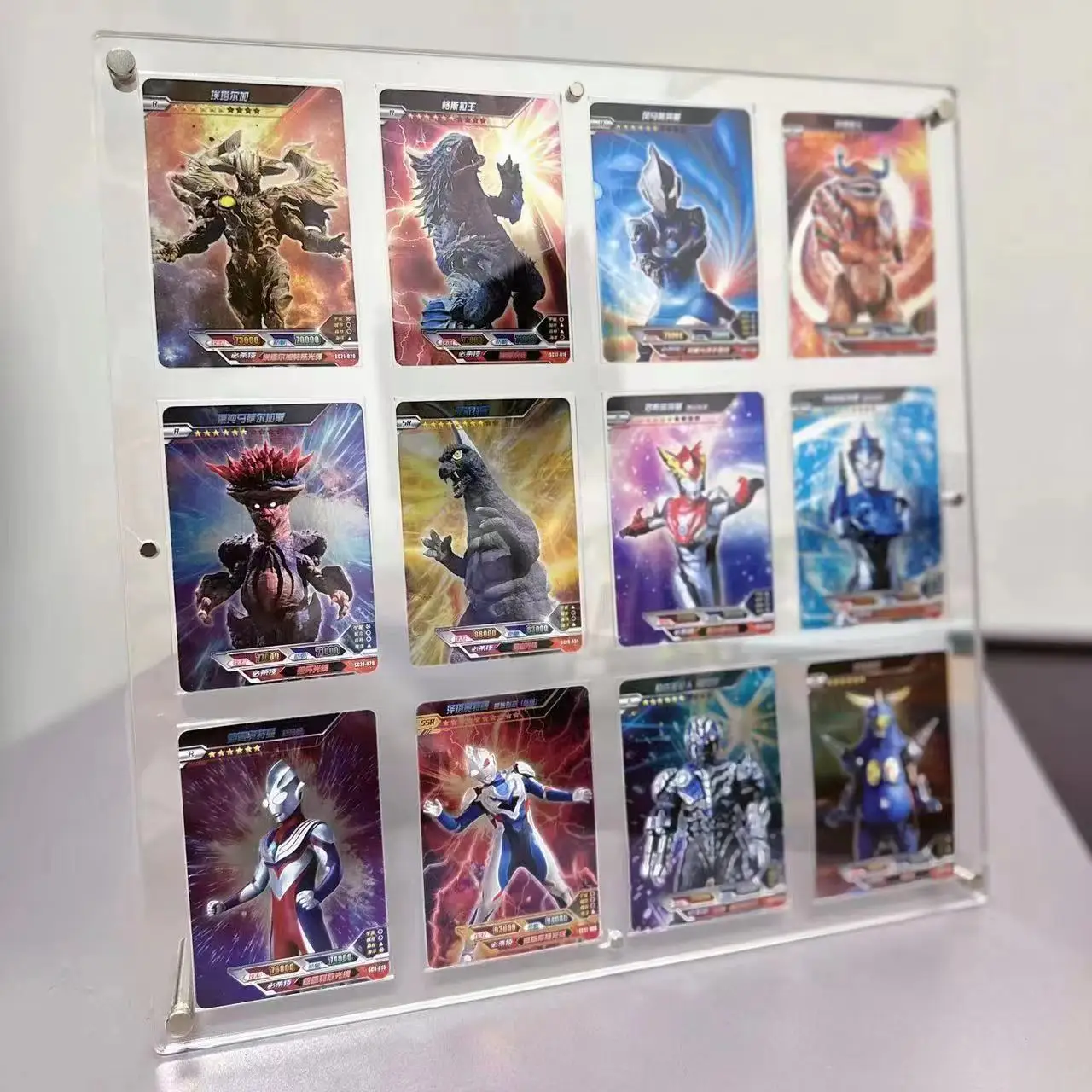 Clear Acrylic Card Holder Display Frame Stand Collectibles Baseball Card Showcase Display for TCG Pokemon Trading Card