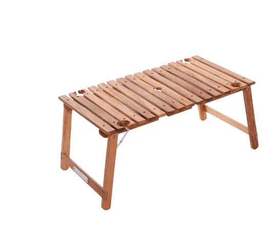 Manufacturing high quality Acacia wooden table picnic table folding table with handle  weather-resistant coating