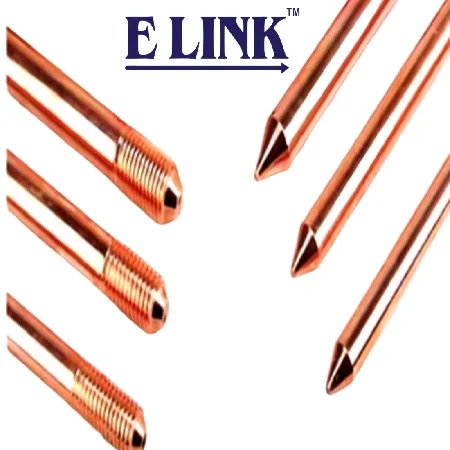 Cu Clad Earth Rod 12.7mm Dia, 2.4mtr Long, 256 Micron  Cu Claded Low Carbon Steel