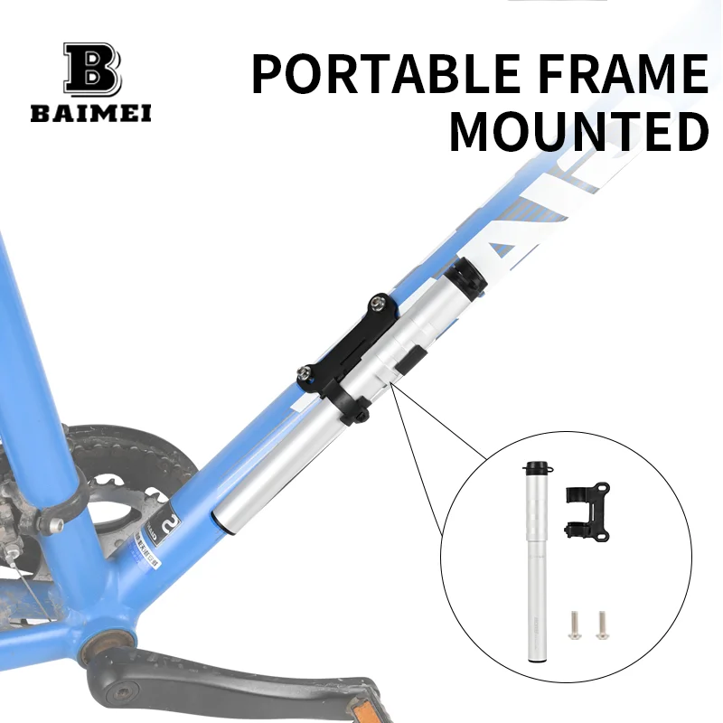 BM New image air pump suitable for electric scooter mini portable bicycle pump skateboard tire inflator electric scooter pump