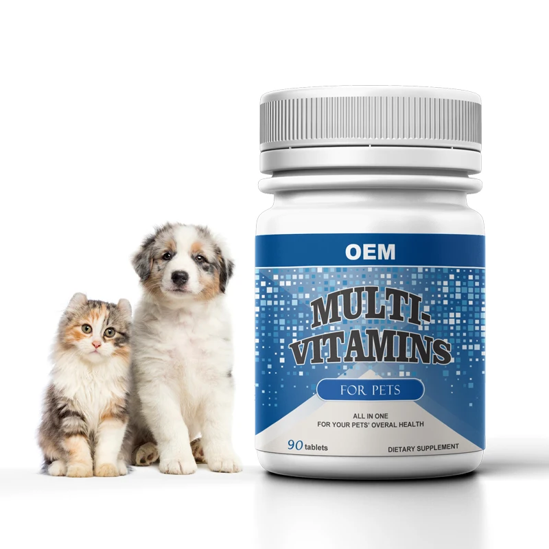OEM ODM Pet Nutritional Supplements Multivitamin mineral Veterinary Vitamins Tablets For Dog And Cat