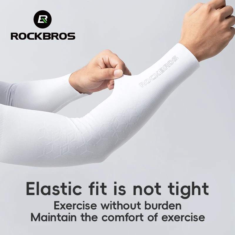 ROCKBROS Summer Sports Arm Sleeves Custom Printed Anti-UV UPF50+ Cycling outdoor basketball Sun Protection Arm Sleeves