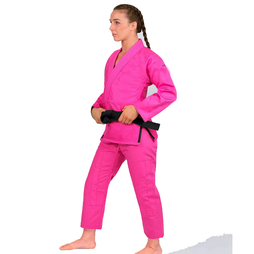 BJJ GI Brazilian Jiujitsu Kimonos Style BJJ Gi with High Quality pearl weave Brazilian Bjj Uniform  Pink Purple Black Red White