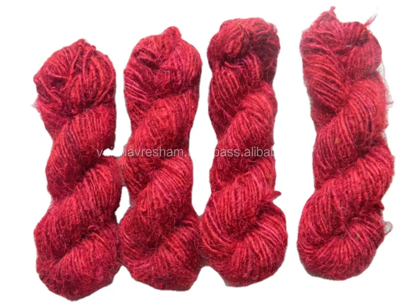 Recycled Multicolour Thrum Silk Yarn