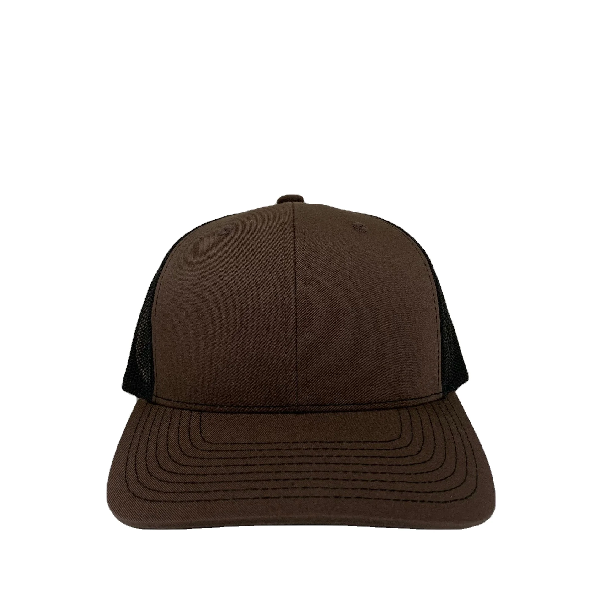 Wholesale Plain Brown Trucker Hat Back Mesh High Quality Richardson 112 Trucker Cap Multiple Color Made in Factory Vietnam