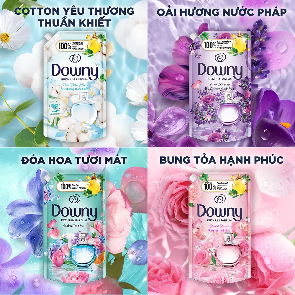 Dow-ny Lavender fabric conditioner softener 4x3.5L - Special offer laundry fabric softener - Household Chemicals Conditioner