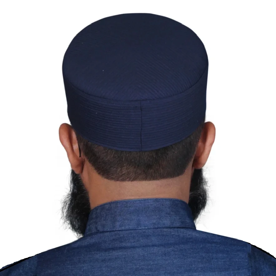 2024 мусульманская шляпа с логотипом Kufi молитвенная головной убор Исламская Кепка заводская цена легко носить мусульманские кепки услуги OEM