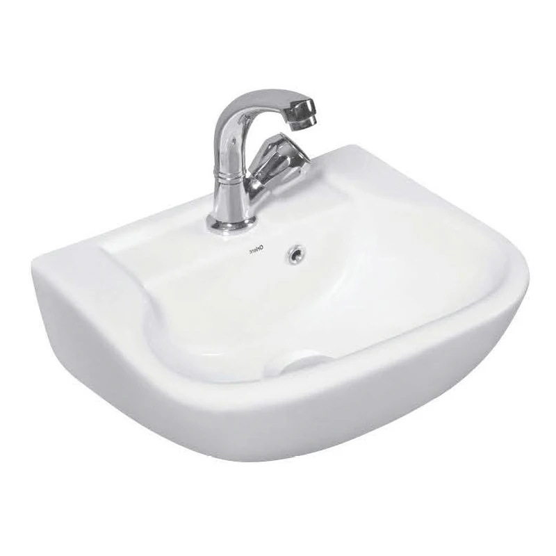 Genuine Indian Manufacturer Selling High in Quality New Designer Wall Hung Sanitary Ware White Ceramic Hand Wash Basin
