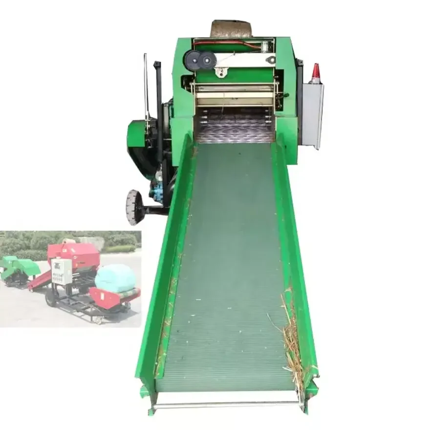 2023 Straw Hay Baler or Baling Press Machine straw small round hay press baler machine pick up hay baler