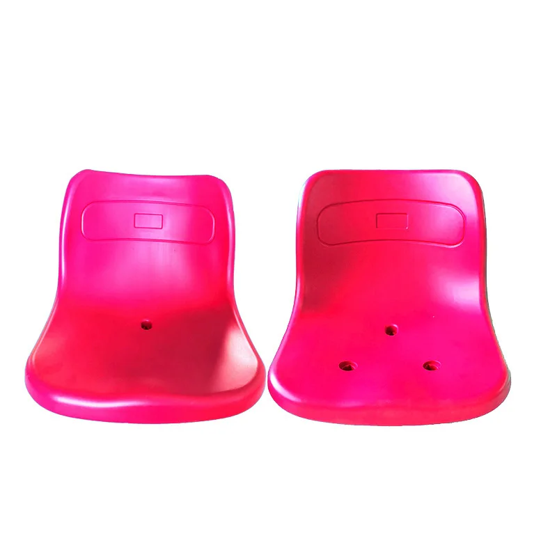 2023 Middle Backrest HDPE high back fixed plastic stadium seating chairs for football stadium grandstands