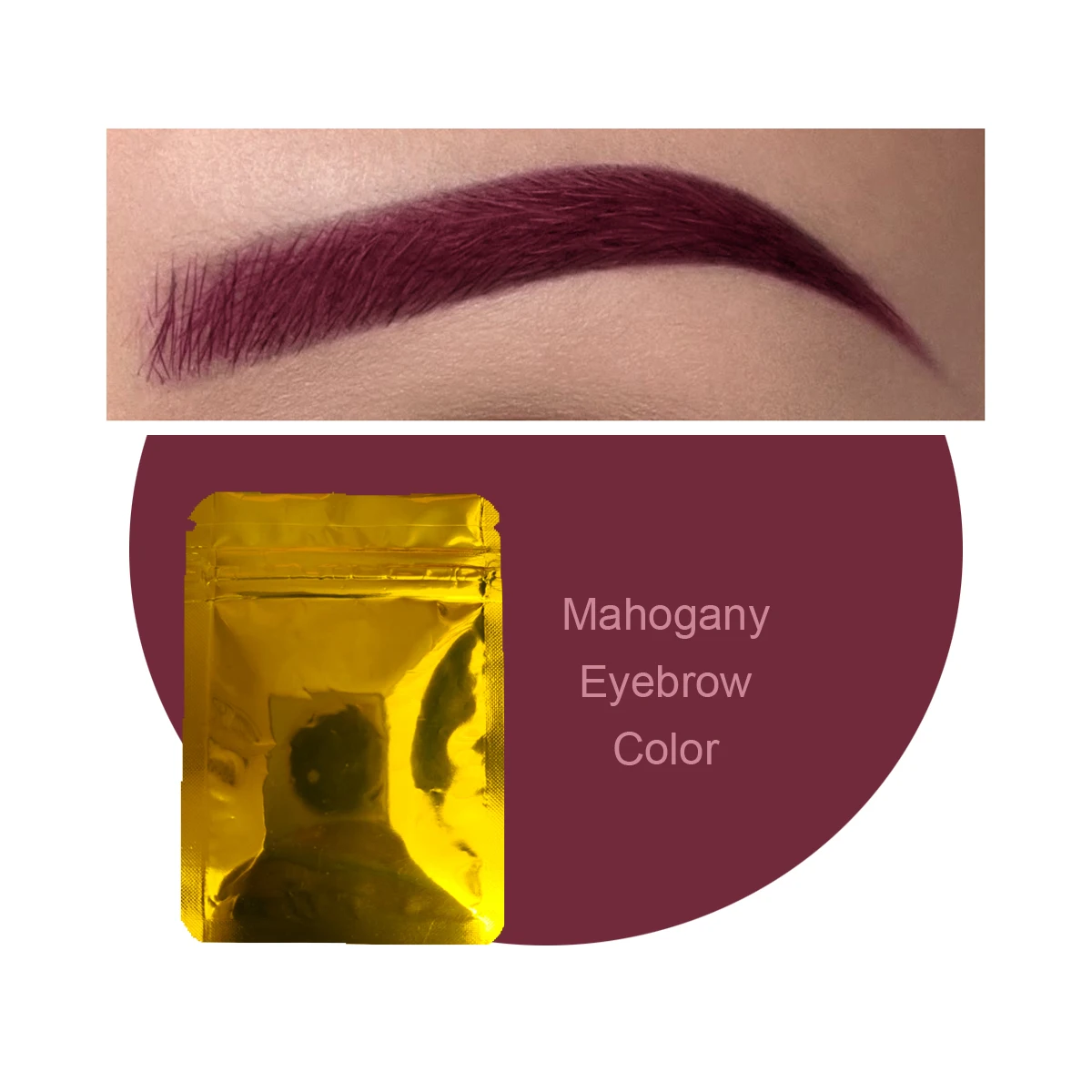 Eyebrow & Lash Henna Tint Mahogany Color Semi Permanent Natural Color powder Indian Bulk