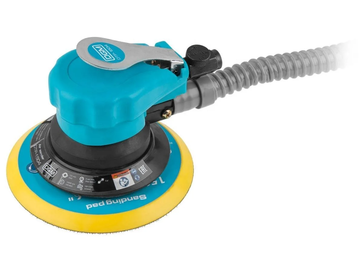 DGM Pneumatic Sanders 6 inch 150mm Orbital Sander Air Orbit Sander with Dust Extraction Round Polisher Grinder Air Tools