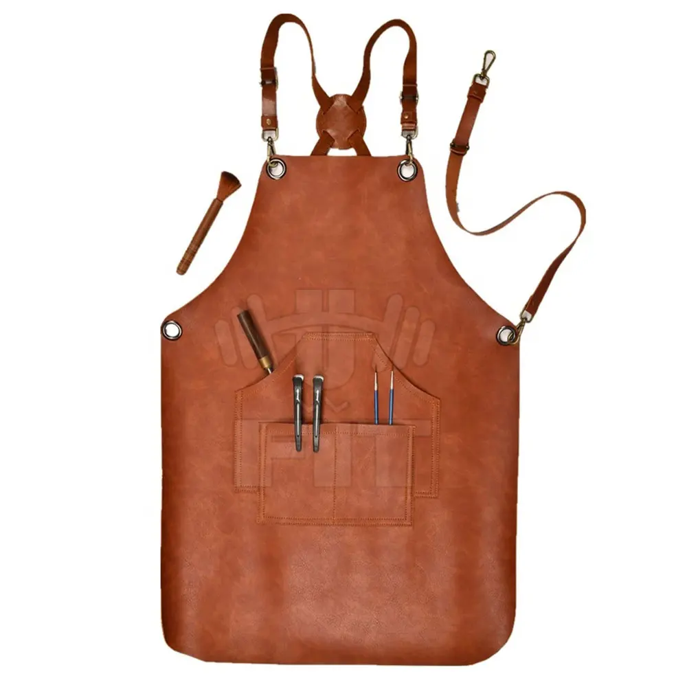 Leather Made Welding Work Apron Heat & Flame Resistant Heavy Duty Safety Welding Leather Apron
