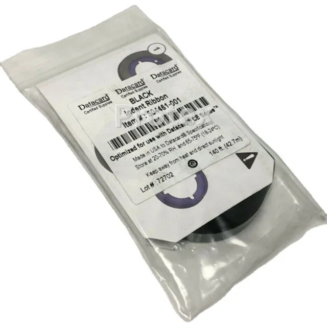 Datacard CE840/CE870 Card Embosser Black Indent Ribbon Datacard 504461-001