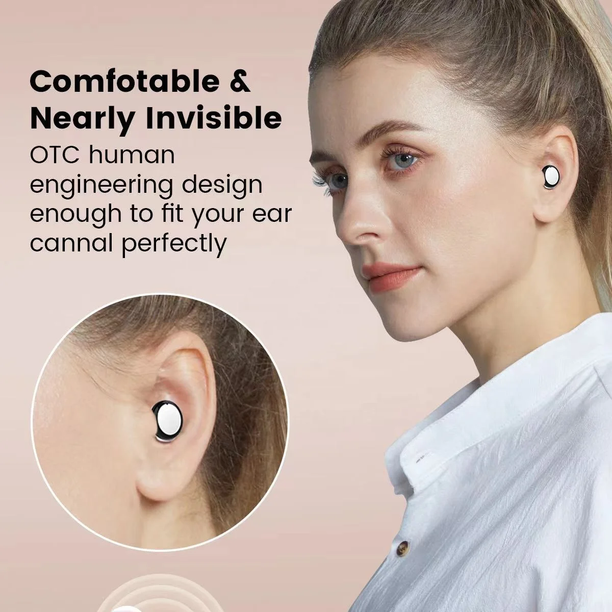 Checkme M401 In Ear Hearing Aids for Adults 4 Channel WDRC DSP Hearing Aids for Deafness OTC Hearing Aid