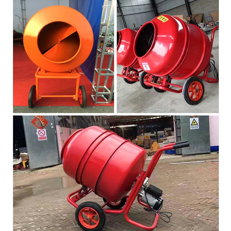 Cheap Professional Small Cement Mixer Mini Portable 350L Mobile Electric Gasoline Diesel Concrete Mixer Price