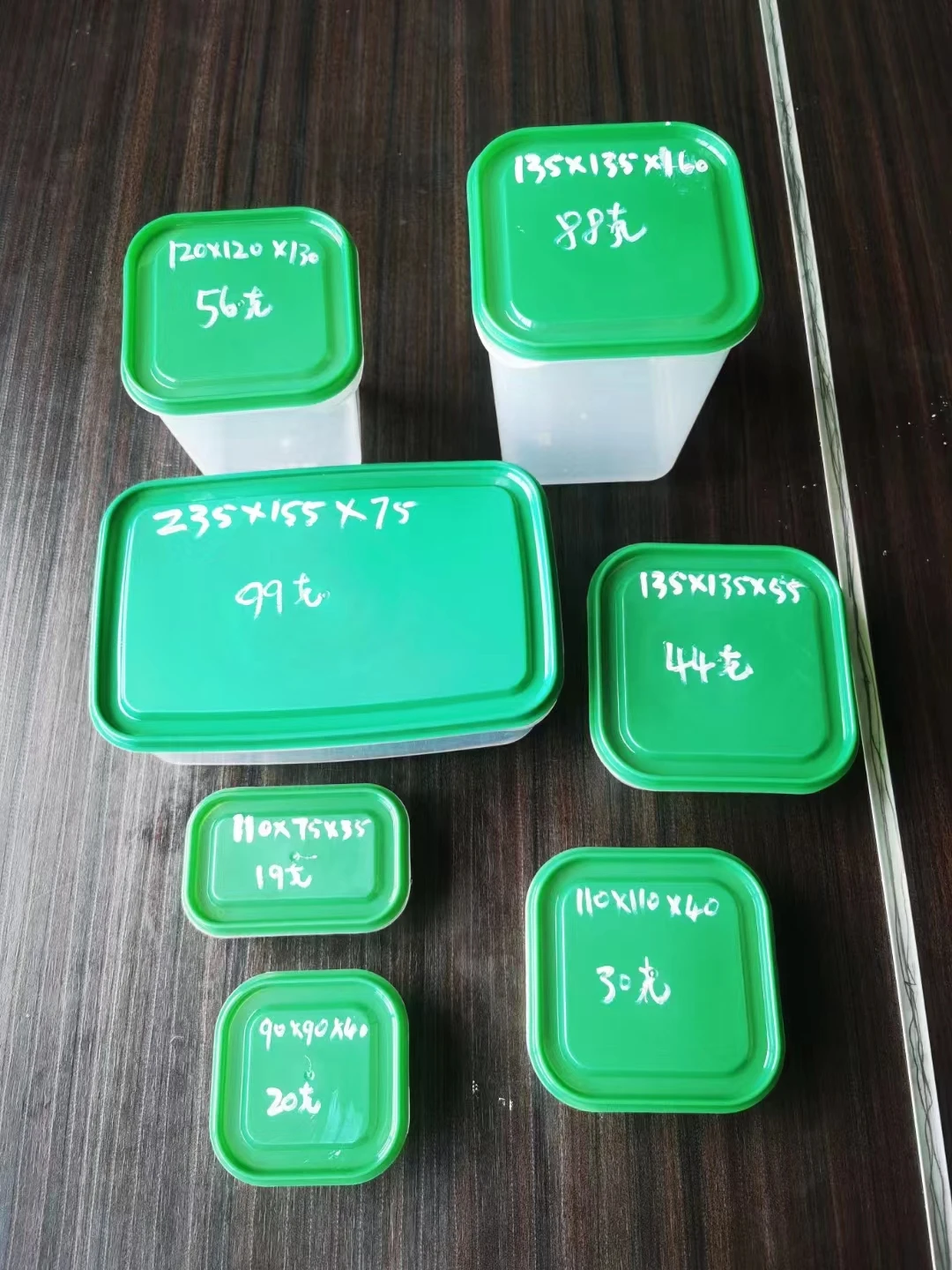 Second Hand Food Container Mould Plastic Used Injection Mold for Green Transparent Sealing Rectangle Food Container