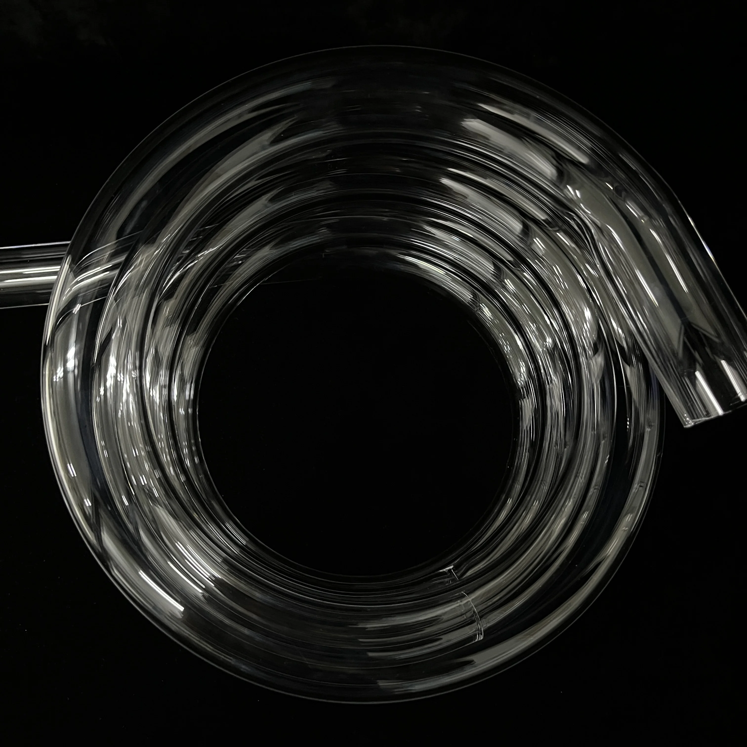 Индивидуальная высокотемпературная устойчивая кварцевая стеклянная трубка, спиральная кварцевая трубка, кварцевая трубка со спиралью