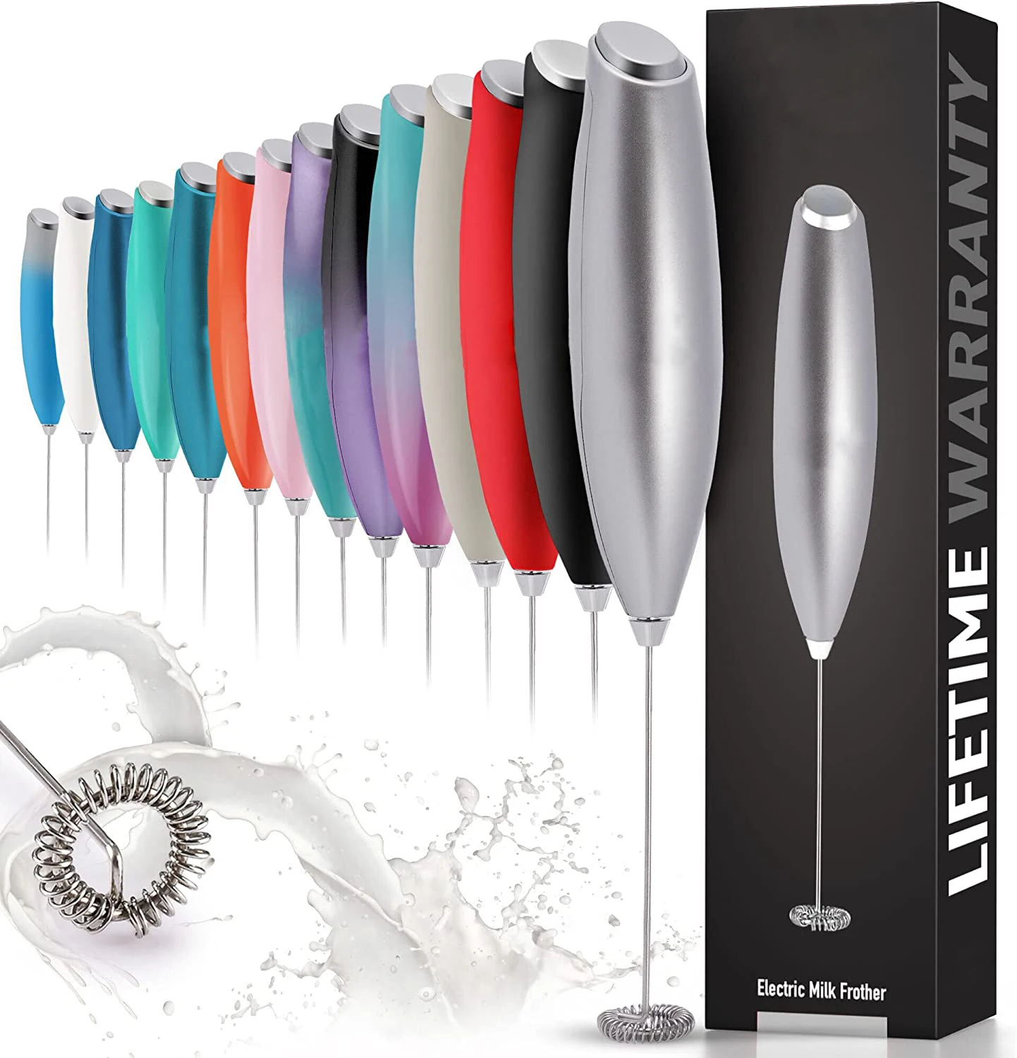 Amazon Hot Sell Automatic Battery Operated Mini Milk Foamer for Coffee