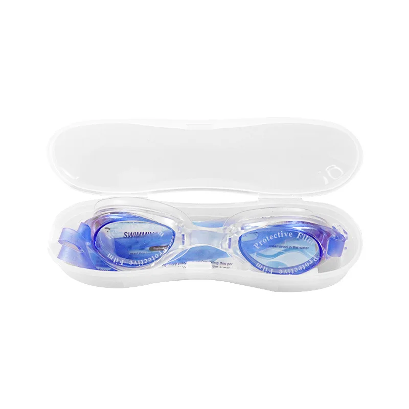 Adults Kids Adjustable Swimming Diving Glasses With Nose Clip Ear Plugs Waterproof Anti Fog No Leaking Swimming Eyewear Goggles