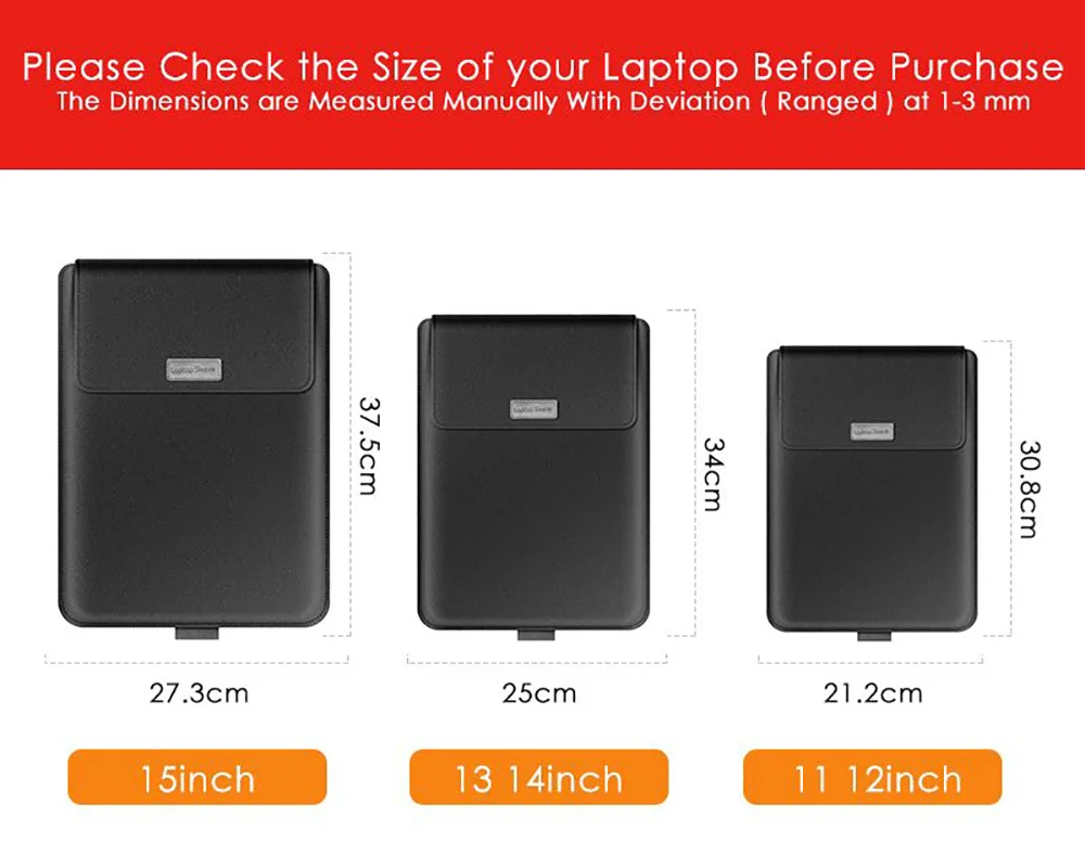 Waterproof PU Leather Computer  Sleeve Bag Air Pro M1 2021 4 in 1 Stand Holder Laptop Case Accessory Bags