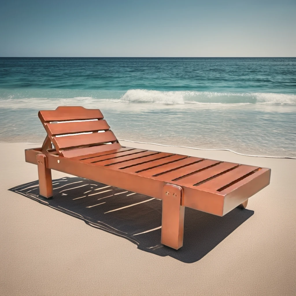 Шезлонг из тикового дерева в современном стиле с алюминиевым каркасом для уличных гостиниц парков дворов вилл бассейнов кровать отдыха