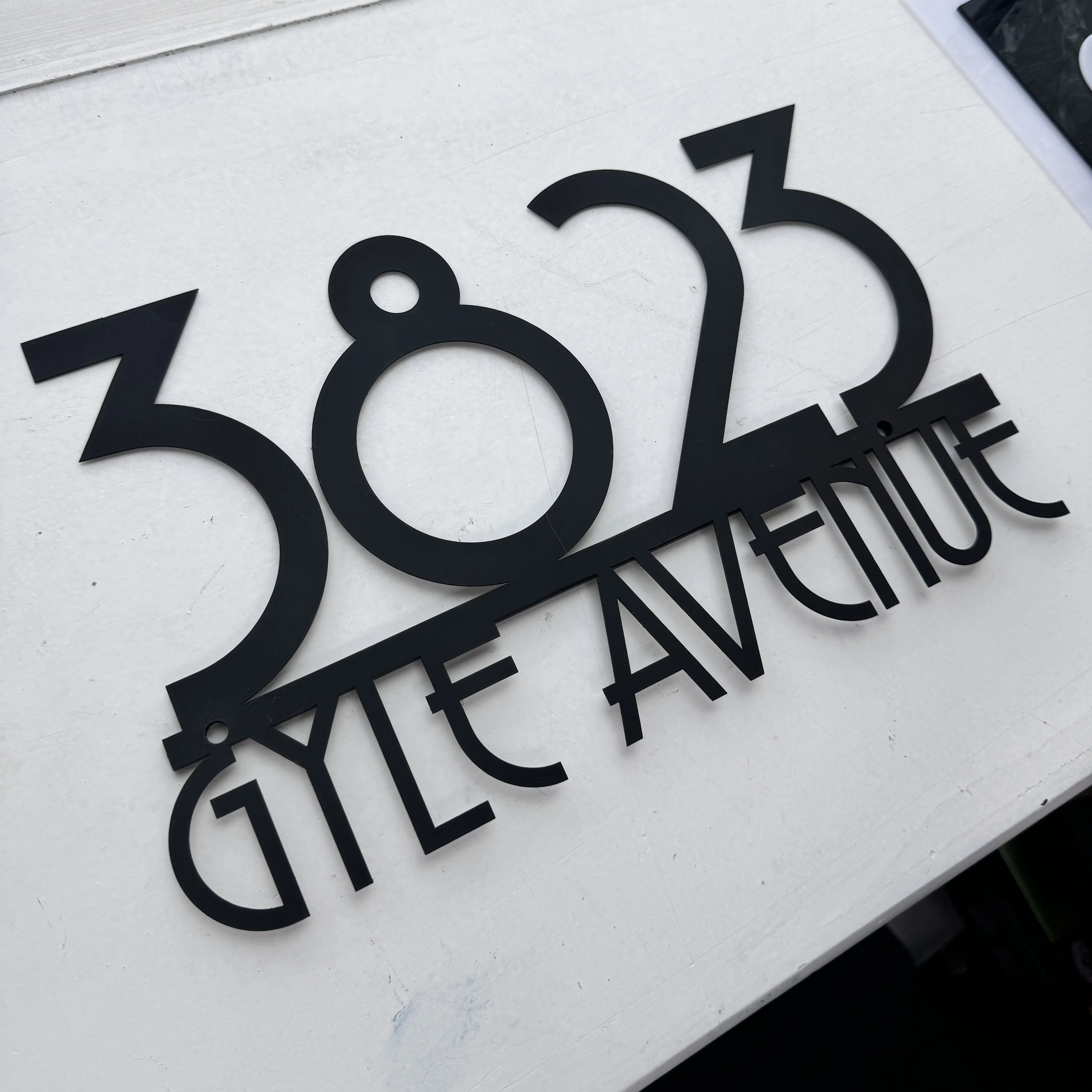 Metal Address Sign With Street Name Metal Plaque Custom Street Address Sign