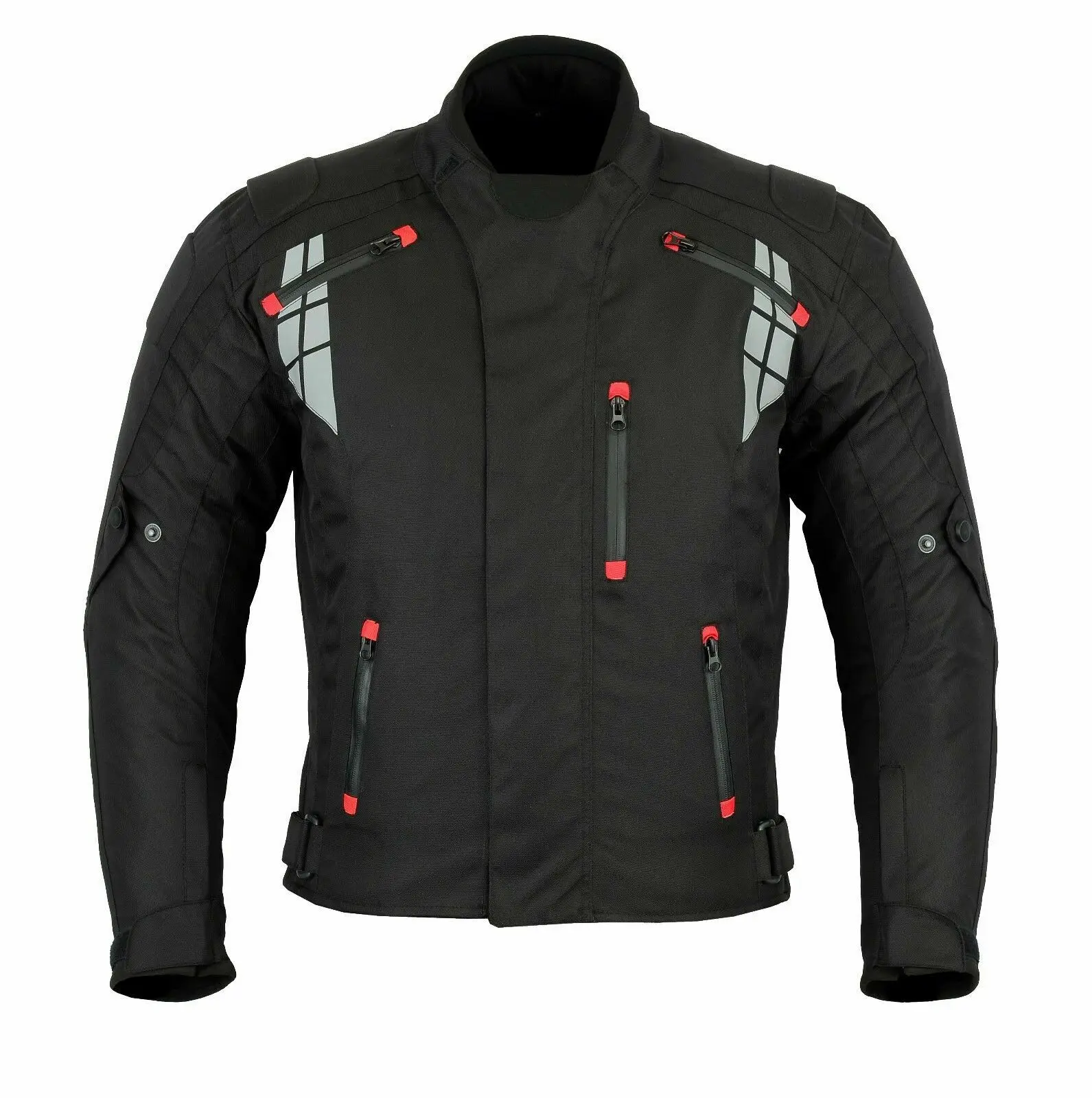 2022 New Gear Black Mens Motorcycle Motorbike Textile Cordura Jacket