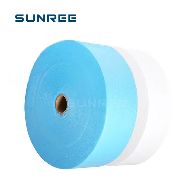 Breathable Medical Tela Sms Ss Pp Polypropylene Raw Material Laminated Spunbonded Nonwoven Non Woven Fabric Roll For Diaper