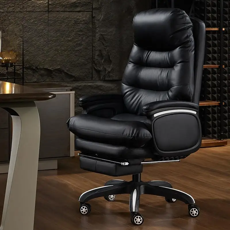 High Quality Boss Chair Multifunctional Massage Executive Chair Leather Seats Office Comfortable Reclining With Footrest