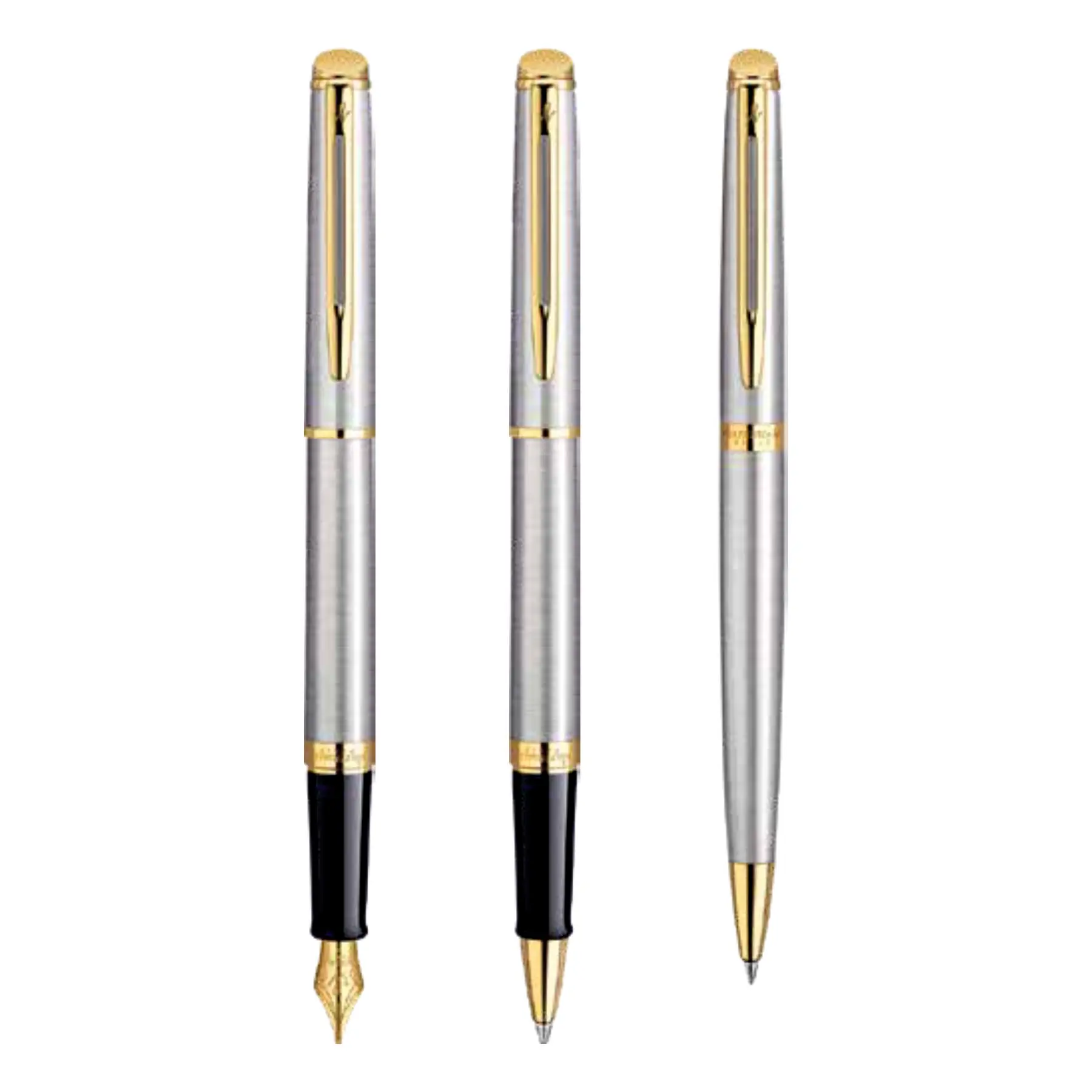 Premium Elegance Customized Waterman Hemisphere Stainless Steel ballpoint Pens & office Accessories Corporate Parker Gift Set