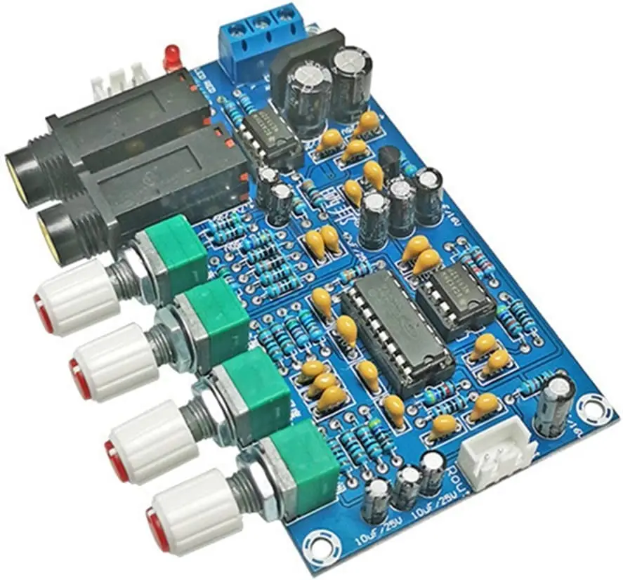 Pt2399 Echo Mic Board Microphone Amplifier Board Karaoke Reverberation Board Karaoke Amplifier Module Dual Ac12V