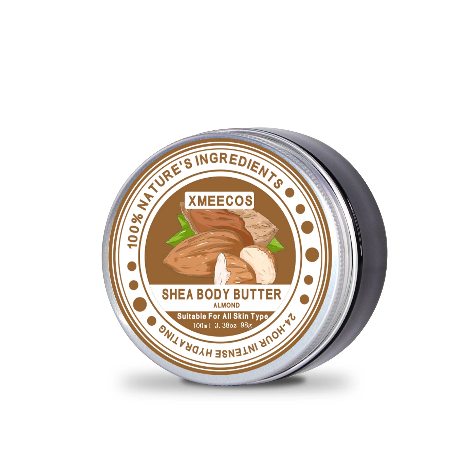 Private Label 100% Pure Organic Whipped Shea Body Cream Body Lotion Whitening Moisturizing Almond Body Butter