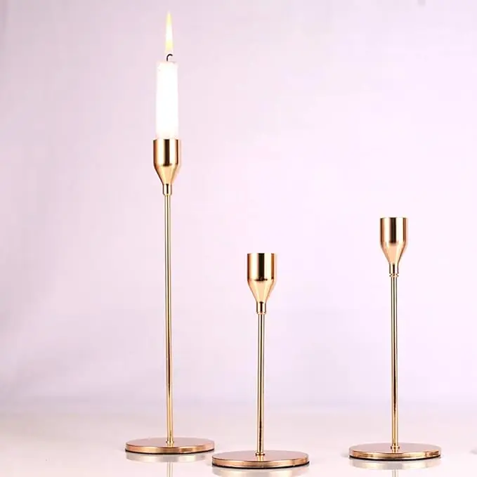 Modern Fancy Candlestick Holder DESIGN KGN HDCH 3023 Casted Brass stainless steel Christmas Decoration multi Color Metal pieces