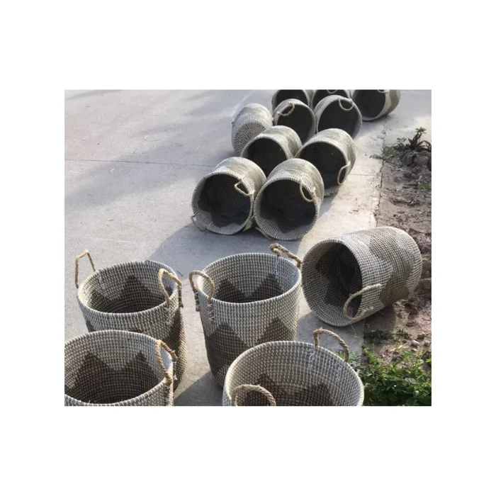 Материал для домашнего белья корзина из морских водорослей Вьетнам ручная с держателем Лучшая цена Вьетнама 99GD