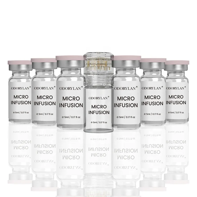 Microneedling Hydra Needle 20 Pins Stamp Micro Infusion Face Mesotherapy Needle Serum Microneedling Skin Care Serum