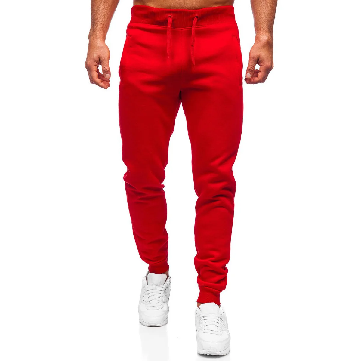 100% Cotton Skinny Casual Jogger Sweat Pants Wholesale Gym Slim Fit Trousers Custom Logo Flat Front Style Cheap Price