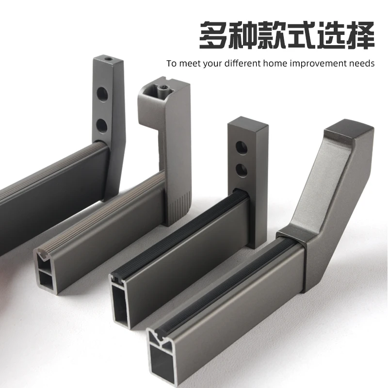 Aluminum Steel Hanging Rail Furniture Hardware Cabinet Rods Closet New Design Rod Wardrobes Led Tubes